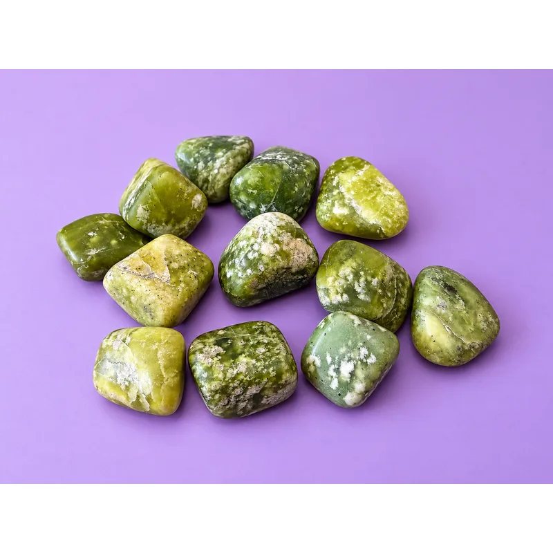 Green Serpentine Tumbled