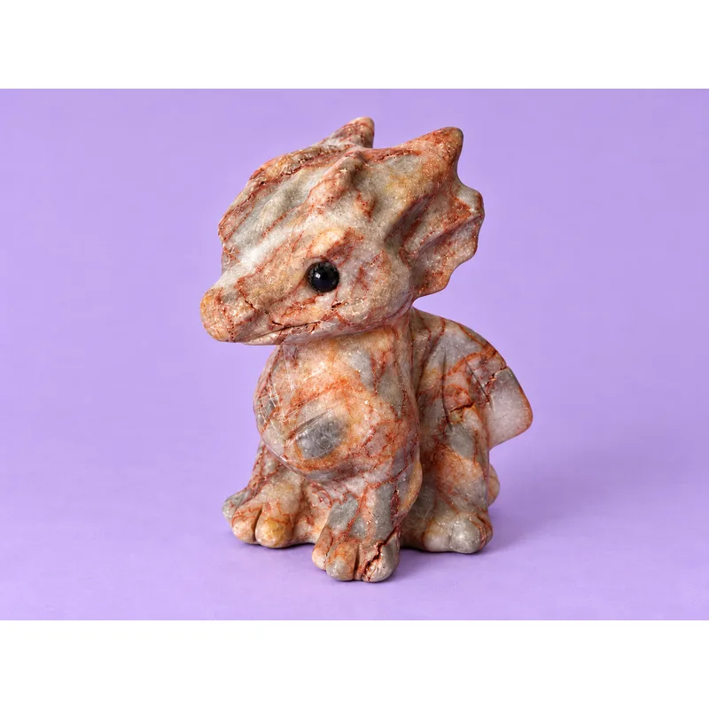 Pink Agate Dragon 