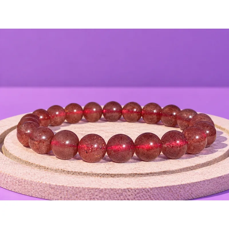 Cherry Quartz Bracelet 8mm