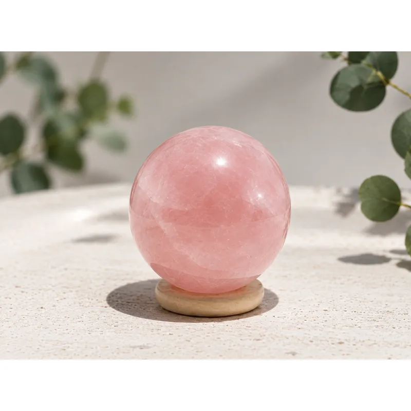 Natural Rose Quartz Sphere