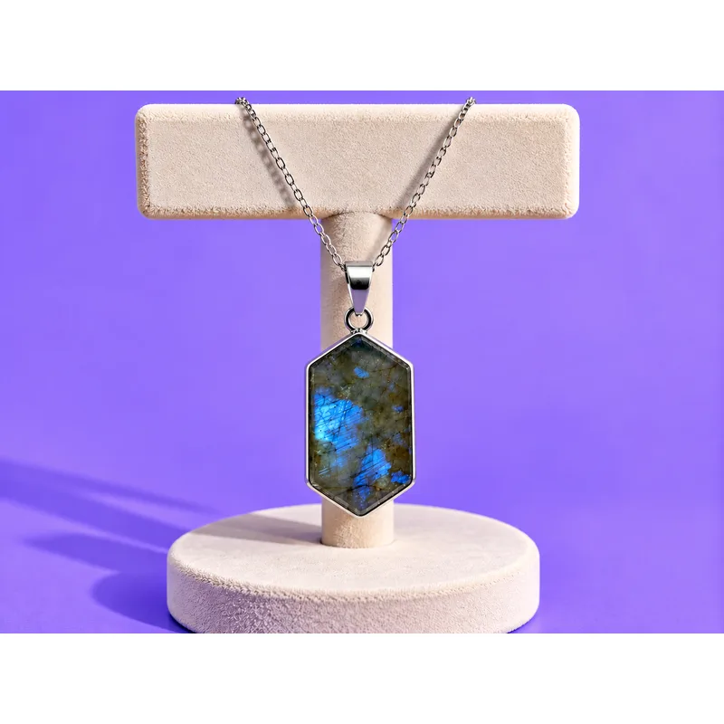 Labradorite Silver Pendant 