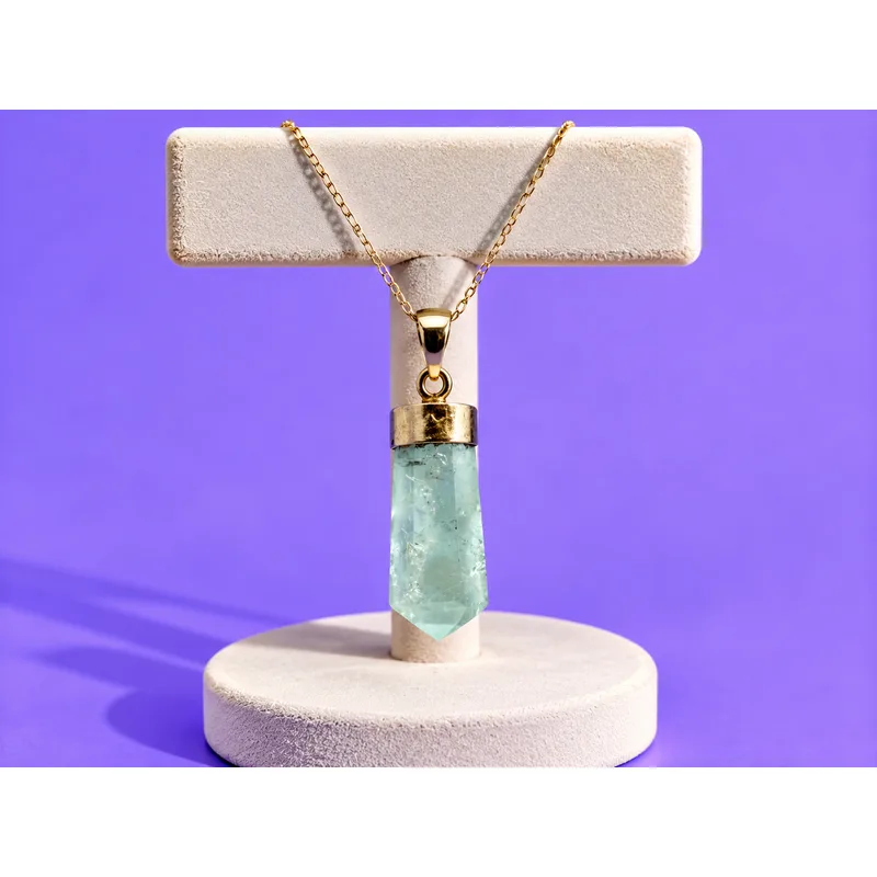 Aquamarine Silver Pendant 